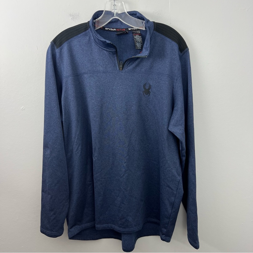 Spyder Moisture Wicking 1/4 Zip Pullover Spellout